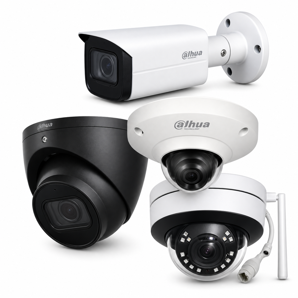 Range of network surveillance cameras stocked by LESS Direct